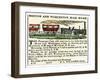 Ad for the Boston and Worcester Railroad, Early 1800s-null-Framed Giclee Print