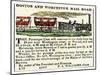 Ad for the Boston and Worcester Railroad, Early 1800s-null-Mounted Giclee Print