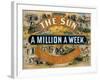 Ad for the New York Sun, a Weekly Newspaper, c.1880-null-Framed Giclee Print