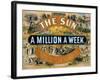 Ad for the New York Sun, a Weekly Newspaper, c.1880-null-Framed Giclee Print