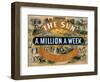 Ad for the New York Sun, a Weekly Newspaper, c.1880-null-Framed Premium Giclee Print