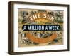 Ad for the New York Sun, a Weekly Newspaper, c.1880-null-Framed Giclee Print