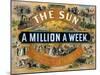 Ad for the New York Sun, a Weekly Newspaper, c.1880-null-Mounted Giclee Print