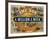 Ad for the New York Sun, a Weekly Newspaper, c.1880-null-Framed Giclee Print