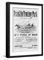 Ad for Trotter Races-null-Framed Giclee Print