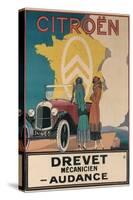 Ad for Twenties Citroen-null-Stretched Canvas