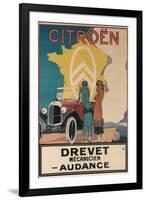 Ad for Twenties Citroen-null-Framed Art Print