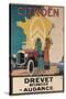 Ad for Twenties Citroen-null-Stretched Canvas