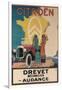 Ad for Twenties Citroen-null-Framed Art Print