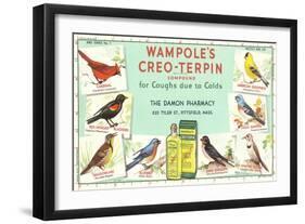 Ad for Wampole's Cough Medicine-null-Framed Art Print