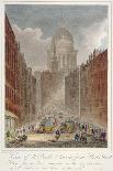 View Along Fleet Street Towards St Paul's Cathedral, City of London, 1805-AD McQuin-Framed Giclee Print