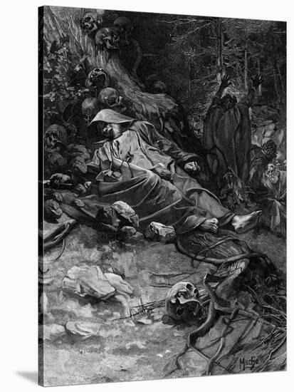 Adalbert Murdered-Alphonse Mucha-Stretched Canvas