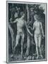 Adam and Eve, 1504 (Engraving)-Albrecht Dürer or Duerer-Mounted Giclee Print