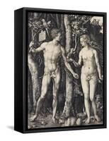 Adam and Eve, 1504-Albrecht Dürer-Framed Stretched Canvas