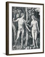 Adam and Eve, 1504-Albrecht Dürer-Framed Giclee Print