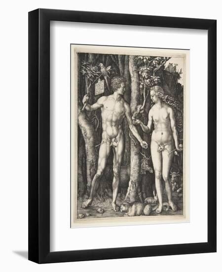 Adam and Eve, 1504-Albrecht Dürer or Duerer-Framed Giclee Print