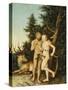 Adam and Eve, 1525-Lucas Cranach the Elder-Stretched Canvas