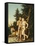 Adam and Eve, 1525-Lucas Cranach the Elder-Framed Stretched Canvas