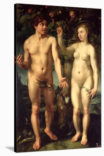 Adam and Eve, 1608-Hendrik Goltzius-Stretched Canvas