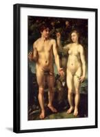 Adam and Eve, 1608-Hendrik Goltzius-Framed Giclee Print