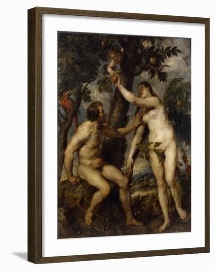 Adam and Eve, 1628-1629-Peter Paul Rubens-Framed Giclee Print