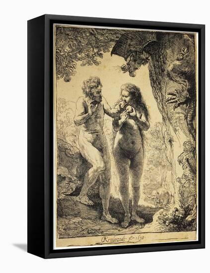 Adam and Eve, 1638-Rembrandt van Rijn-Framed Stretched Canvas