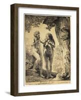 Adam and Eve, 1638-Rembrandt van Rijn-Framed Giclee Print