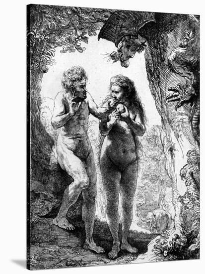 Adam and Eve, 1638-Rembrandt van Rijn-Stretched Canvas