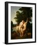 Adam and Eve, 1718 (Oil on Canvas)-Jean Francois de Troy-Framed Giclee Print