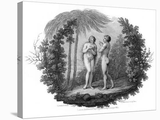 Adam and Eve, 1796-Francesco Bartolozzi-Stretched Canvas