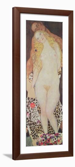 Adam and Eve, 1917-18-Gustav Klimt-Framed Giclee Print