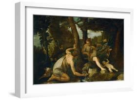 Adam and Eve after the Expulsion from Paradise-Paolo Veronese-Framed Giclee Print