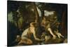 Adam and Eve after the Expulsion from Paradise-Paolo Veronese-Stretched Canvas