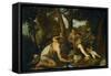 Adam and Eve after the Expulsion from Paradise-Paolo Veronese-Framed Stretched Canvas