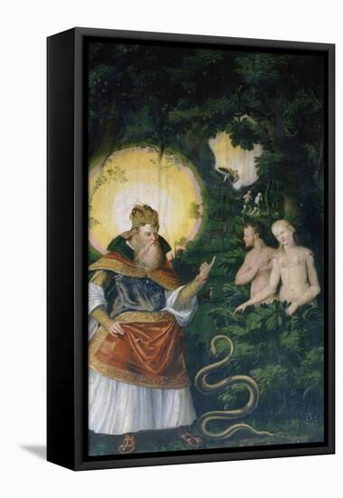 Adam and Eve after the Fall of Mankind, C. 1566-Heinrich Göding the Elder-Framed Stretched Canvas