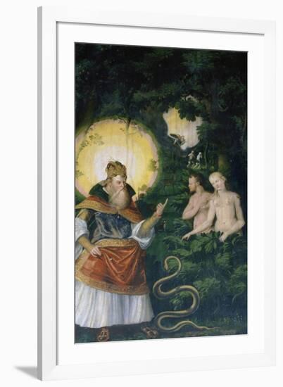 Adam and Eve after the Fall of Mankind, C. 1566-Heinrich Göding the Elder-Framed Giclee Print