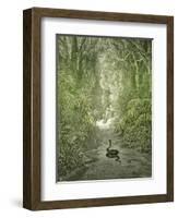 Adam and Eve and Snake by Dore-Science Source-Framed Giclee Print