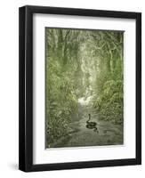 Adam and Eve and Snake by Dore-Science Source-Framed Giclee Print