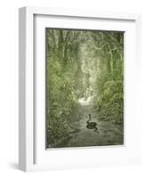 Adam and Eve and Snake by Dore-Science Source-Framed Giclee Print