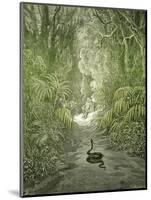 Adam and Eve and Snake by Dore-Science Source-Mounted Giclee Print