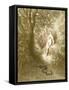 Adam and Eve and Snake by Dore-Science Source-Framed Stretched Canvas