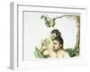 Adam and Eve and Tree of Life-null-Framed Giclee Print