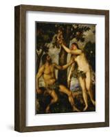 Adam and Eve, Around 1570-Titian (Tiziano Vecelli)-Framed Giclee Print