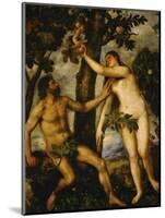 Adam and Eve, Around 1570-Titian (Tiziano Vecelli)-Mounted Giclee Print