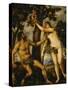 Adam and Eve, Around 1570-Titian (Tiziano Vecelli)-Stretched Canvas