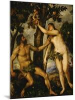 Adam and Eve, Around 1570-Titian (Tiziano Vecelli)-Mounted Giclee Print