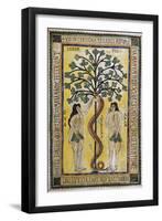 Adam and Eve at the Original Sin-null-Framed Art Print