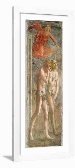 Adam and Eve Banished from Paradise, C.1427 (Fresco) (Pre-Restoration) (See also 200134 and 30029)-Tommaso Masaccio-Framed Giclee Print