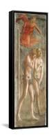 Adam and Eve Banished from Paradise, C.1427 (Fresco) (Pre-Restoration) (See also 200134 and 30029)-Tommaso Masaccio-Framed Stretched Canvas