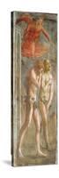 Adam and Eve Banished from Paradise, C.1427 (Fresco) (Pre-Restoration) (See also 200134 and 30029)-Tommaso Masaccio-Stretched Canvas